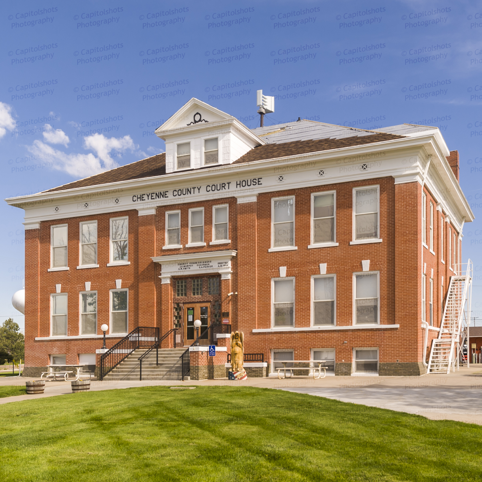 Cheyenne County Courthouse Cheyenne Wells Colorado Stock Images