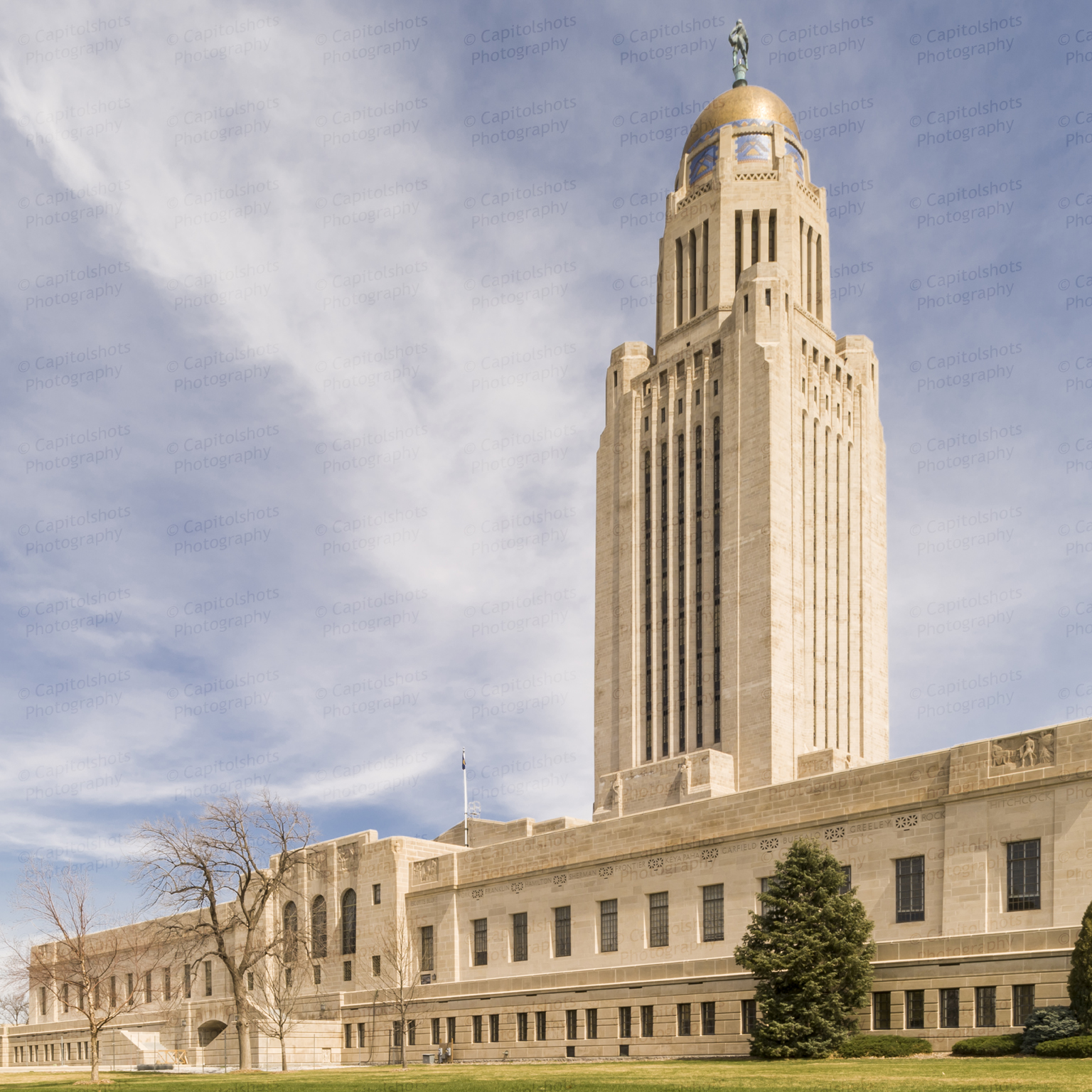 Nebraska State Capitol (Lincoln, Nebraska) Stock Images Photos