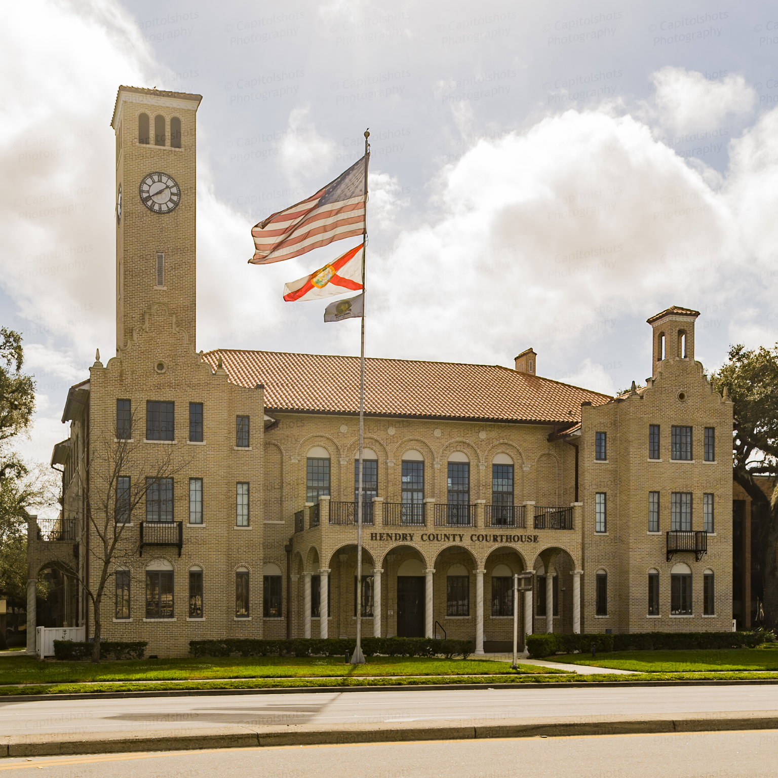 Hendry County Courthouse (LaBelle, Florida) Stock Images Photos