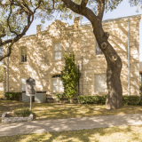 An image of the Real County Courthouse in Leakey, Texas.  Designed by H.A. Reuter, the Leakey courthouse was completed in 1918.  The Real County Courthouse, a Classical Revival structure, is a Texas Historic Landmark.  This stock photo Copyright Capitolshots Photography, ALL RIGHTS RESERVED.