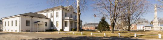 A photo of the historic Northumberland County Courthouse in Heathsville, Virginia.  Designed by Bartholomew Smith, the Heathsville courthouse was built in 1900.  The historic Northumberland County Courthouse is part of the Heathsville Historic District, which is listed on the National Register of Historic Places.  This stock image Copyright Capitolshots Photography, ALL RIGHTS RESERVED.