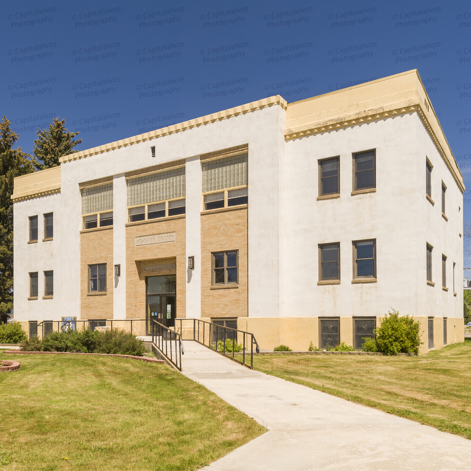 Meagher County Courthouse (White Sulphur Springs, Montana) Stock
