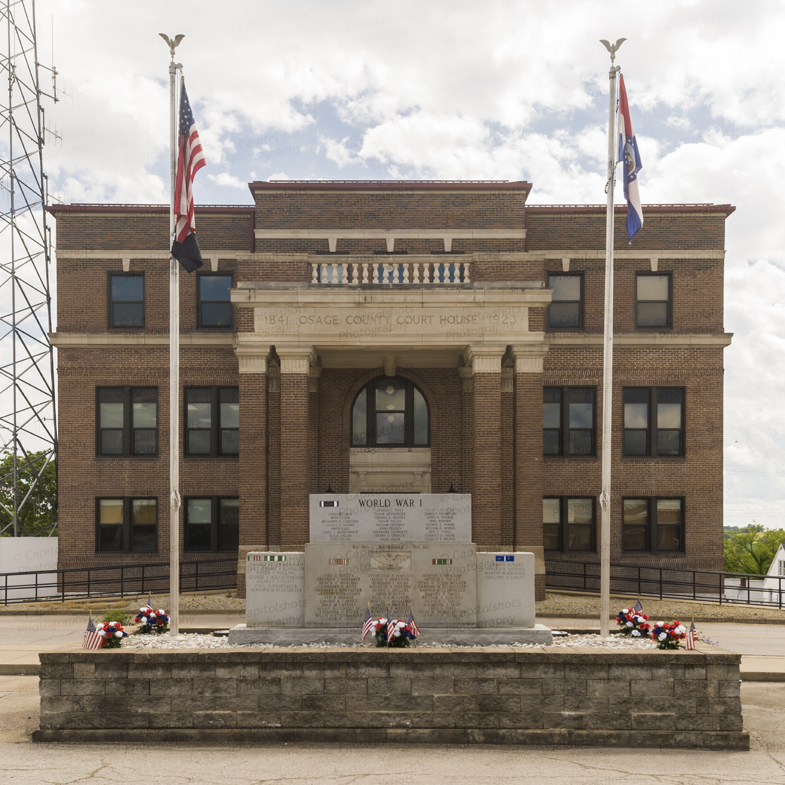 Osage County Courthouse (Linn, Missouri) Stock Images Photos